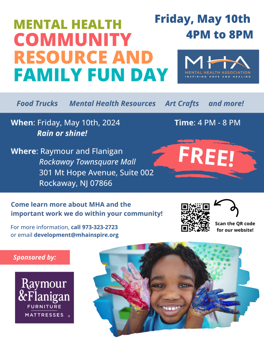 Mental Health Community Resource and Family Fun Day Flyer May 10, 2024