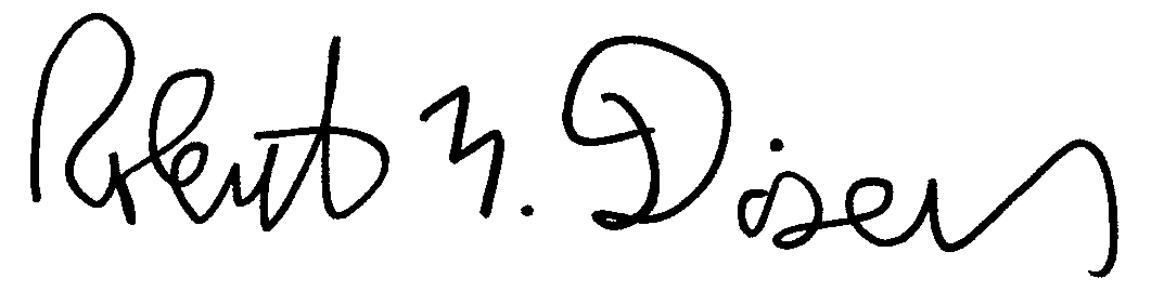 Robert Davison, MHA CEO signature