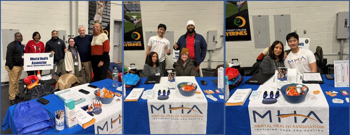 Collage of photos of MHA staff from Project Homeless Connect 2026 Essex County