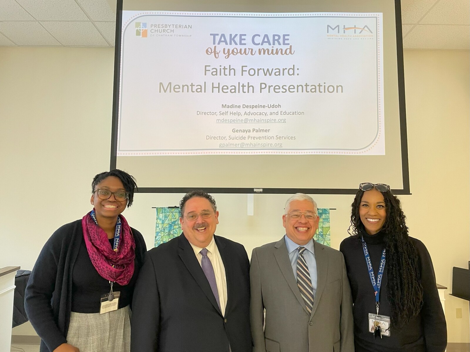 mental health presentation at presbyterian church of chatham