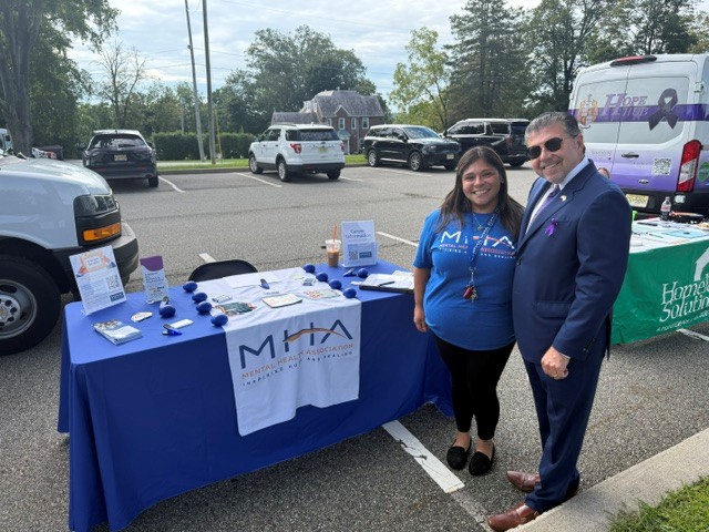 MHA staff posing with Senator Anthony M. Bucco